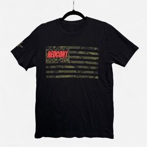 Redcon1 Men’s Med T-Shirt Black Camo Flag Graphic Tee Indie Sleeze